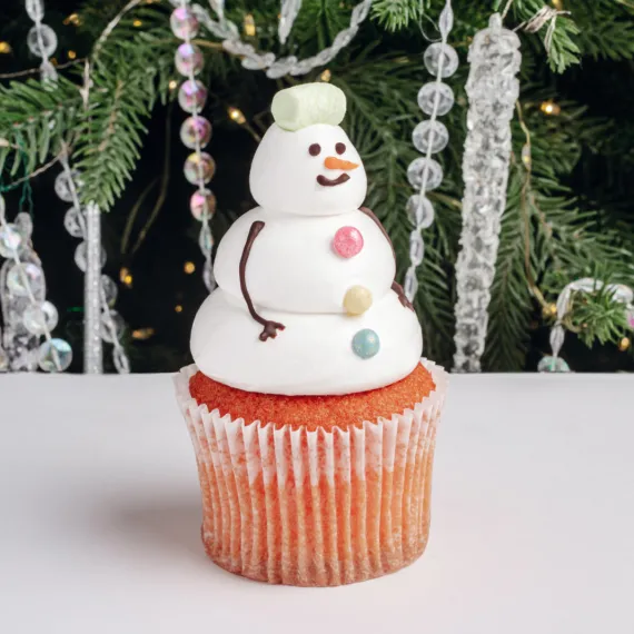 Big капкейк «Снеговик Фрости»