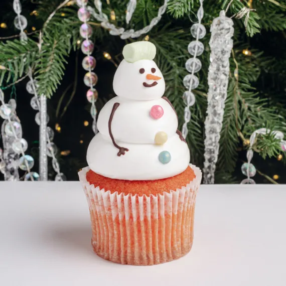 Big капкейк «Снеговик Фрости»