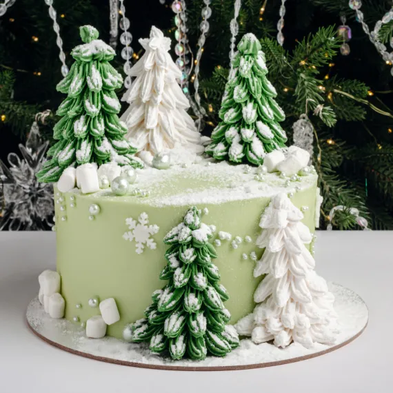 Торт «Зимний лес»