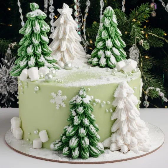 Торт «Зимний лес»