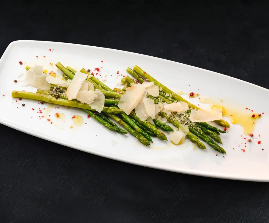 Grilled asparagus